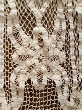 Vintage Battenberg Lace Table Runner Cover